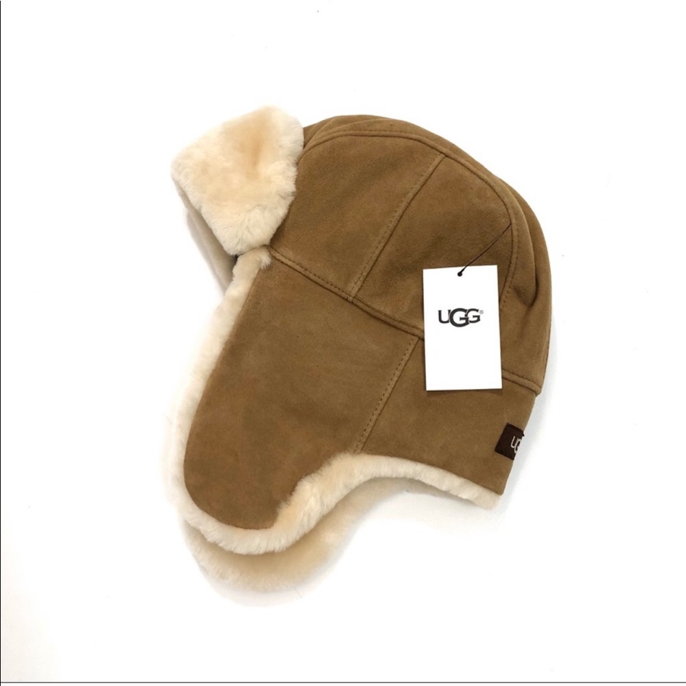 NWT Ugg Shearling Trapper Hat